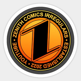 ZENITH COMICS IRREGULARS Sticker